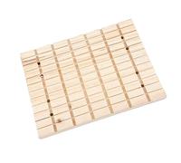 GALPADA Planche à Griffer Fonction Meulage des Griffes Design à Trous en Bois Khaki Facile à Fixer pour Lapin et Cochon d'Inde pour Cages en Animaleries
