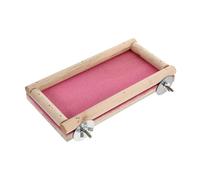 GALPADA Planche à Griffes pour Perroquet et Écureuil en Bois Naturel, Tremplin Dépolie Rose, Support de Jeu pour Oiseaux de Compagnie, Stimule Activité et Vitalité des Petits Animaux