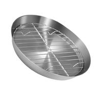 GALPADA Plaque de Cuisson Acier Inoxydable Drainage Plateau Polyvalent pour Barbecue Cuisine et Pâtisserie à Haute Température Set Pratique pour Maison et Extérieur