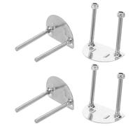 GALPADA Plaque de Patin à roulettes 50mm 4 Pièces Double Rangée | Acier Inoxydable, Assemblage Facile et Absorption des Chocs, pour Parcs de Neige et Patinoires Intérieures