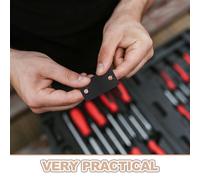 GALPADA Plaque de Remplissage de Porte en Acier Inoxydable Noir B5 Kit Réparation Serrure avec 2 Vis Longues Cache-Trou de Porte pour Gâche Accessoire Réparation Serrure Intérieur et