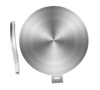 GALPADA Plaque Diffuseur Chaleur Induction Acier Inoxydable Adaptateur Cuisson pour Gaz et Vitrocéramique Conduction Thermique Rapide et Résistante Aux Hautes Températures