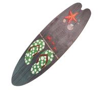 GALPADA Plaque Murale Décorative en Bois Forme Planche de Surf Style Vintage Océan à Suspendre Corde Décoration Murale pour Maison Bar et Porche Ambiance Plage Estivale