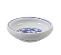 GALPADA Plat Encre Calligraphie Chinoise Céramique Bleue Blanche Récipient Multifonction pour Pinceaux Accessoire Bureau et Art Décor Atelier et Salle Étude
