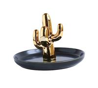 GALPADA Plateau À Bijoux En Céramique Motif Cactus - Élégant Plateau De Rangement Pour Colliers Bracelets Et Boucles D'oreilles - Décoration D'intérieur Pour Et Magasin