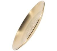 GALPADA Plateau d'Autel Pentagramme en Métal Doré Petit Plateau à Bijoux Décoratif pour Rituel Chamanique Vide-Poches Multifonction Motifs Astrologiques Accessoire Ésotérique pour