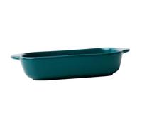 GALPADA Plateau de Cuisson Céramique Verte Résistant Haute Température pour Four Micro-ondes Adapté Pizza Viande Légumes Compact et Polyvalent pour Usage Familial