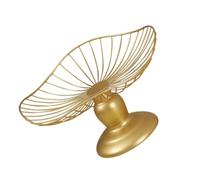 GALPADA Plateau de Fruits Secs et Assiette de Rangement à Base Haute en Fer pour Présentoir Buffet et Utilisation Quotidienne la Maison