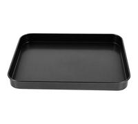 GALPADA Plateau de Service Rectangulaire Métallique Noir pour Desserts et Fruits Rangement Vintage et Décoratif pour Fêtes Pâtisseries Buffets