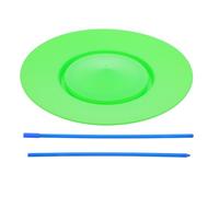 GALPADA Plateau D'équilibre en Plastique avec Bâtons Verts, Facile à Apprendre, pour Exercices D'adresse et Spectacles Itinérants