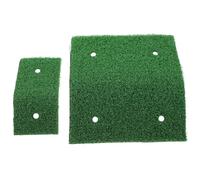 GALPADA Plateforme à Ventouses pour Tortues Pelouse de Simulation Verte, Acrylique Multifonctionnelle, 2pcs, pour Aquarium et Terrarium Reptiles