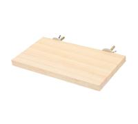 GALPADA Plateforme Perchoir pour Perroquet et Petit Animal en Bois 15x8 Cm, Accessoire Cage Oiseau, Station D’Exercice Colorée pour Perruche et Hamster, Aire de Repos Solide et Naturelle