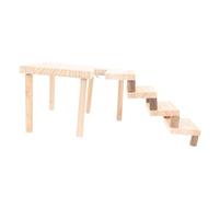 GALPADA Plateforme pour Hamster et Cobayes Escalade Naturel et Sûr Accessoire Ludique pour Exercice et Coordination des Petits Rongeurs