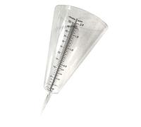 GALPADA Pluviomètre à Cône en Plastique Transparent pour Jardinage Extérieur, avec Échelle Claire, Instrument De Mesure Pluie Au Sol, Outil De Surveillance Météorologique Pratique