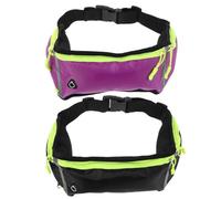 GALPADA Pochette Ceinture Étanche pour Téléphone Portable en Tissu Oxford Léger Multiples Compartiments et Porte-bouteille D'eau pour Aventures Urbaines et Running, Lot de 2 Pièces