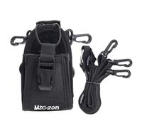 GALPADA Pochette Radio en Nylon Noir Bandoulière Ajustable, Étui de Rangement pour Interphone, Protection pour Outils Extérieurs Lors du Vélo Sport