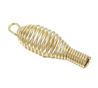 GALPADA Poignée de Cheminée en Acier Inoxydable Poignée de Barbecue Extérieur Forme Tambour, Grip Ergonomique Résistant la Chaleur, Dorée, pour Fours et Poêles à Granulés, Cuisson
