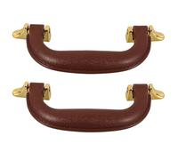 GALPADA Poignée de Rechange pour Boîte à Outils 2 Pièces en Plastique Marron, Anses Robustes et Ergonomiques pour Valise, Paquet de Voyage et Bagages, Accessoires Pratiques