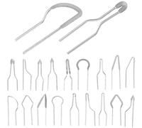GALPADA Pointes de Stylo Pyrograveur Métal Haute Impédance Ensemble 20 Pièces Numérotées Fil Chauffant Résistant Kit de Pyrogravure Précis pour Travaux de Détail et Larges Traits