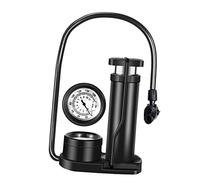 GALPADA Pompe à Pied Portable Mini pour Haute Pression Manomètre Intégré Pompe à Air Polyvalente et Durable pour Pneus de et Autres Usages