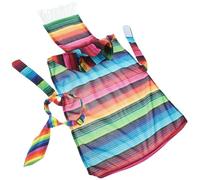 GALPADA Poncho Confortable Costume de Fête Multicolore Chien Décoratif Ajustable Design Large Bord Mexicain à Fêtes à Thème et Animal de Compagnie