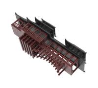 GALPADA Pont Arqué Miniature Décoratif Chinois pour Bonsaï et Terrarium | Architecture Asiatique Traditionnelle, Plastique Marron, Scène de Cour, Micro Paysage, Ornement Compact