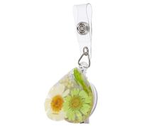 GALPADA Porte-badge Rétractable en Abs de Cœur avec Clip Robuste et Design Unique, pour Bureau et Tenue Professionnelle D'infirmier ou Médecin
