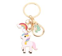 GALPADA Porte Cle Licorne en Alliage Rose, Breloque pour Porte-clés Paquet à Dos, Résistant la Casse la Décoloration, pour Clés de Voiture ou Paquet à Main