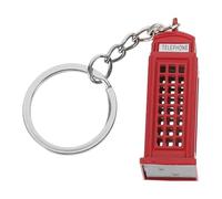 GALPADA Porte-clés Accessoire Nouvel An Décoration Suspendue Cabine Téléphonique Anglaise en Alliage de Zinc Pratique pour Clés de Maison et Paquet à Main