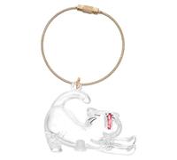 GALPADA Porte-clés commémoratif en Poils de Chat : Pendentif Souvenir en - Porte-clés Souvenir en Fourrure d'animal - Bouteille de Stockage pour la Collecte des Poils d'animaux, Cadeau