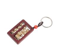 GALPADA Porte-clés Mini Boulier en Bois de Violette Sculpté Nuage, Pendentif Abaque Décoratif Délicat, Accessoire Rétro Pratique pour Paquet et Clés, Présent Original Style Aléatoire