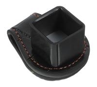 GALPADA Porte-Craie Magnétique en Cuir Noir pour Queue de Billard, Clip de Ceinture Portable, Outil Ergonomique Compatible Craies Standard, Accessoires Pratiques pour Billard et Salle