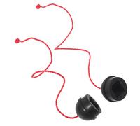 GALPADA Porte-Craie pour Billard en Caoutchouc Noir Antidérapant avec Cordon Lot de 2 Pièces Compatible et Protection pour Embout de Queue de Billard pour Salle