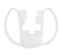 GALPADA Porte-gobelet en Plastique Blanc Poignée de Tasse à Eau, Design Stable Incliné, pour Patients Alités et Repas Restaurant