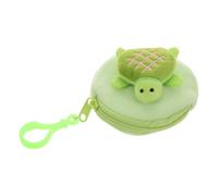 GALPADA Porte-Monnaie Peluche Tortue Kawaii Petit Porte-clés Multifonction pour Monnaie Trousse Étudiante et Rangement Écouteurs Accessoire Pratique Vert