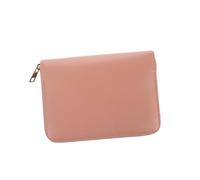 GALPADA Portefeuille Budgétaire à Enveloppes Rose en PU avec Fermeture Éclair, Organiseur D'argenté pour Femme, Grand Format avec Poche Et Classeur à 6 Anneaux, Gestion du Budget Au Quotidien