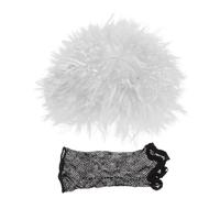 GALPADA Postiche de Scientifique Rétro Blanche pour Cosplay et Fête, en Fibre Confortable à Porter, Style Iconique et Facile à Coiffer pour Hommes et Femmes