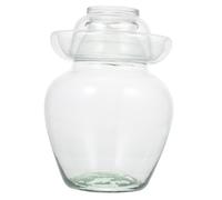 GALPADA Pot à Cornichons en Verre Épais 5 Kg Bocal de Légumes Marinés Transparent pour Conservation Alimentaire Boîte Hermétique Maison Stockage la Cuisine Solide et Sûr