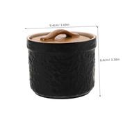 GALPADA Pot à Ragoût Céramique avec Couvercle Bol Vapeur Porcelaine pour Cuisson Cuisson Vapeur pour Œufs et Entrées Ustensile de Cuisine Domestique