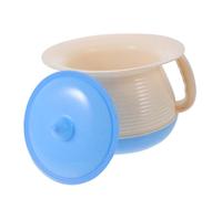 GALPADA Pot de Chambre Portable avec Couvercle Urinoir en Plastique Antidérapant Seau à Urine pour Garçon et Filles Crachoir Maison Camping d'Urgence Unisexe