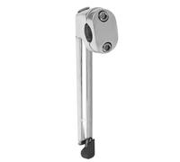 GALPADA Potence de Vélo en Aluminium et Fer Argenté, Forme Col de Cygne Ergonomique pour Confort, Pièce de Rechange Robuste pour Fourche de Vélo
