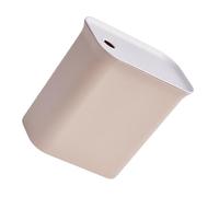 GALPADA Poubelle Pied avec Couvercle Beige Bac à Ordures pour Cuisine et Salle de Bain Corbeille Debout pour Chambre et Bureau Design Simple et Élégant