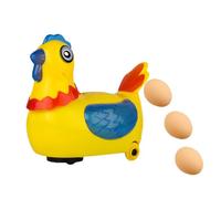 GALPADA Poule Électrique Chantante en Plastique 3 Œufs Jouets Amusants et Éducatifs pour Garçon et Filles Couleur Aléatoire Ensemble 1 Pièce Interactif pour Chambre Couleur Aléatoire