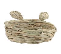 GALPADA pour Rongeurs Panier Confortable Paille pour Hamsters Cobayes et Chinchillas Accessoire de Jeu Broyage des Dents pour Cage Fourniture pour Animaux de Compagnie Milieu Domestique