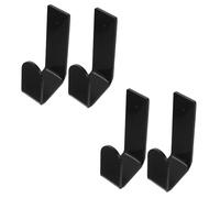 GALPADA Présentoir Mural Support Robuste et Gain de Place Lot de 4 Pièces en Acrylique Noir pour Ceintures de Karaté et Lutte pour Salle d'arts Martiaux