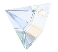 GALPADA Prisme en Verre Pyramide Attrape-soleil, Prisme de Lumière, Réfraction et Mélange des Couleurs, Décoration de Table, pour Filles, Maison et Étagères