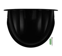 GALPADA Protection pour Caméra Extérieure Anti-Pluie Noire en Plastique Robuste Cache-Caméra Solaire et Anti-Poussière Coque de Sécurité Compatible pour Usage Extérieur 1 Pièce