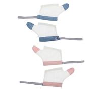GALPADA Protège-pouce Bébé en Nylon Réutilisable pour Arrêter la Succion Pouce, 2 Paires de Mitaines Confortables pour Nourrissons de 6 à 22,5kg