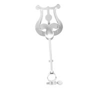 GALPADA Pupitre Lyre pour Piccolo avec Pince Sécurisée Support Portable et Réglable pour Partition de Musique Accessoire Pratique pour Pratique et Performance
