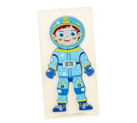 GALPADA Puzzle Éducatif Bois Astronaute pour Garçon Fille Ans Jeu de Motricité Fine et Exploration Corps Humain Éveil Montessori pour Garçons et Filles
